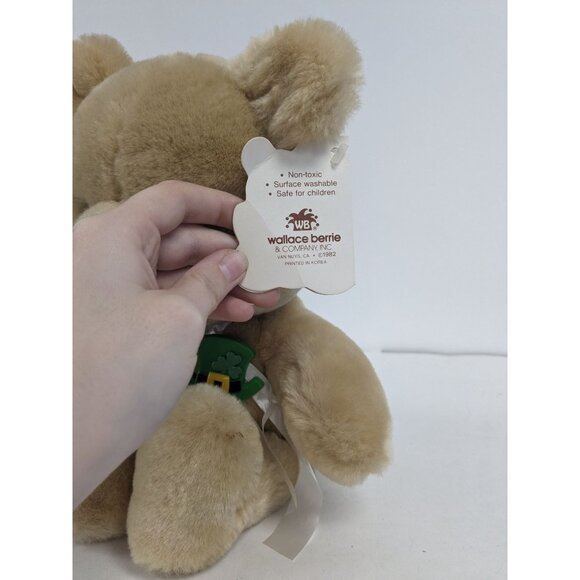 Vintage Wallace Berrie Cuddle Ups Brown Bear Gumdrop 1982 Stuffed Animal 13" - Picture 4 of 6